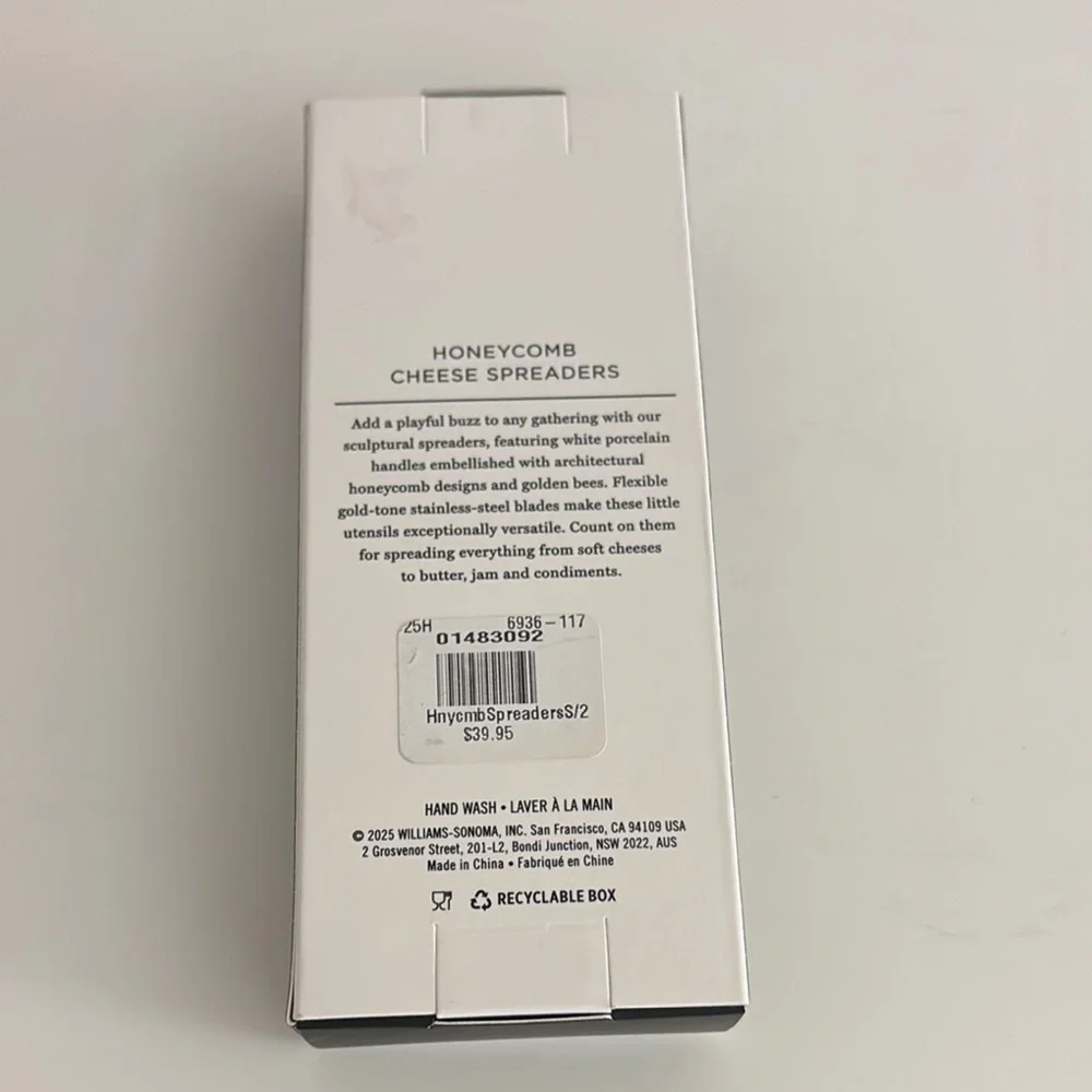 Williams Sonoma Honeycomb Cheese Spreaders